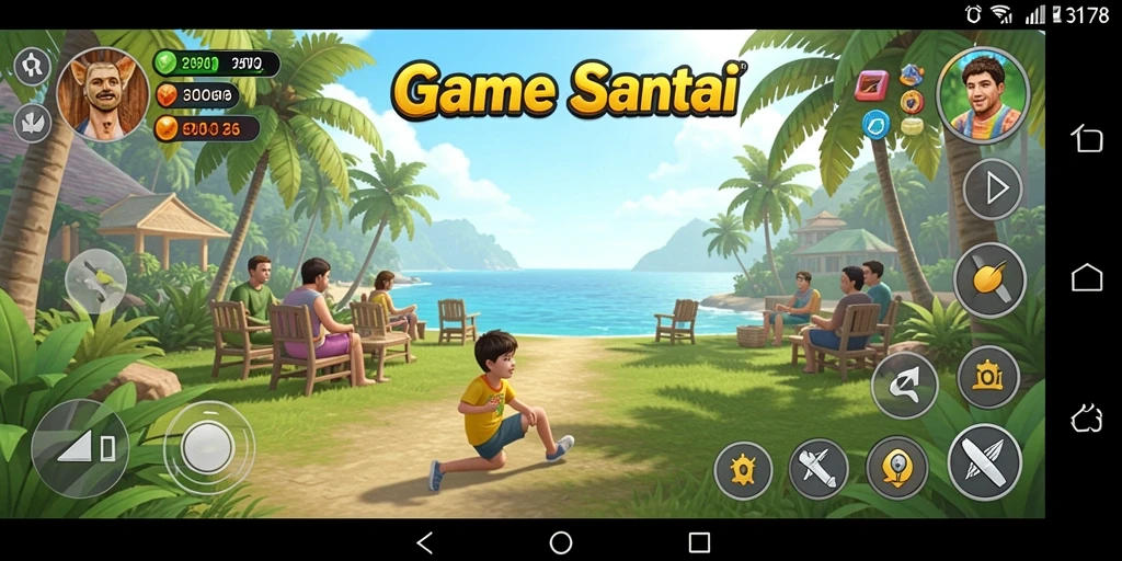 Tampilan gameplay 3178 yang ceria dan menghibur.