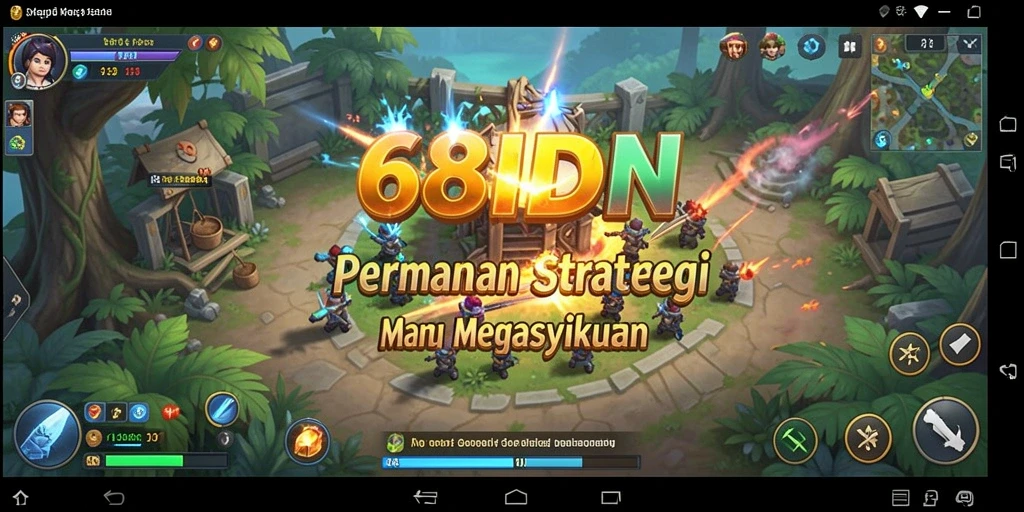 Tampilan menarik dan strategis dari gameplay 68IDN
