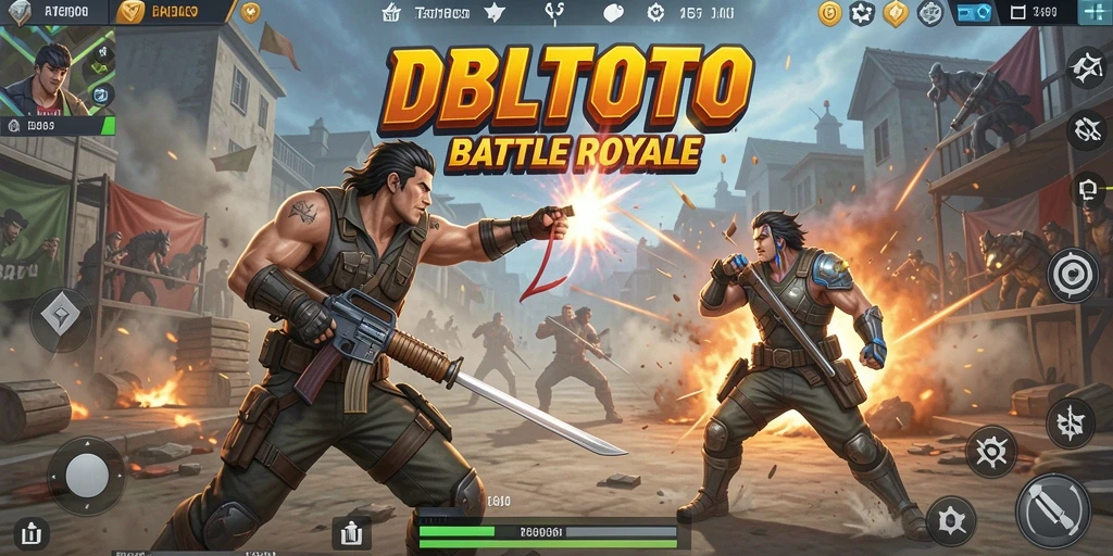Gameplay seru DBLTOTO di tengah pertempuran Battle Royale.