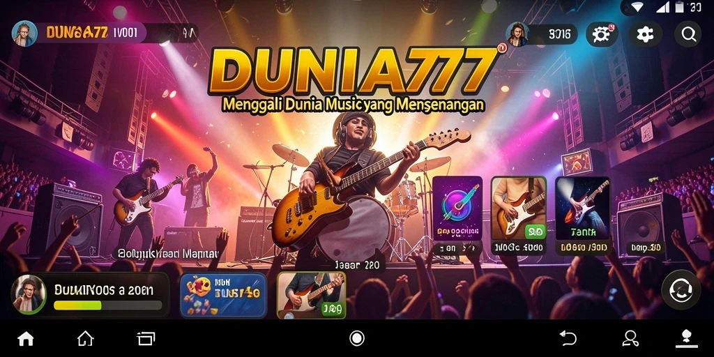 Tampilan gameplay DUNIA77 yang menarik dan interaktif.