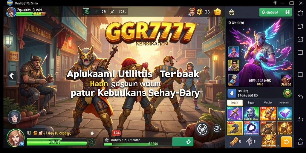 Screenshot GGR7777 menampilkan antarmuka utilitas yang sederhana dan fungsional.