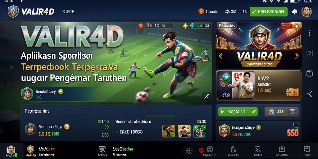 Tampilan menarik gameplay VALIR4D dalam taruhan olahraga.